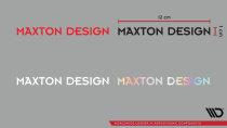 Maxton Dekal Red 03 Dekal The inscription Utan a Signet Logo 12x1cm red Maxton Design